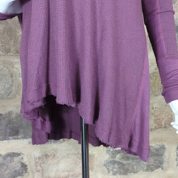 We The Free Malibu Purple Long Sleeve Thermal Top Woman's Size Medium OB8521803 - Picture 4 of 14